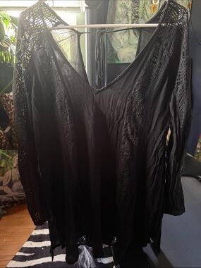 Oneil black sheer coverup